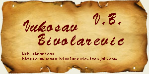 Vukosav Bivolarević vizit kartica